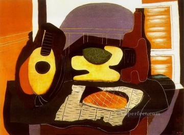 Artworks by 350 Famous Artists Painting - Still Life a la galette 1924 cubist Pablo Picasso